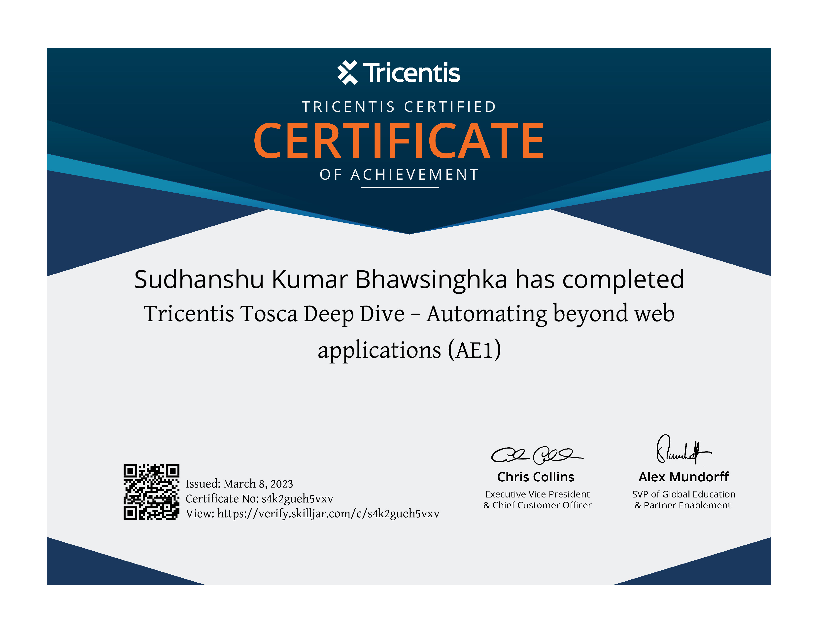 Selenium Certificate