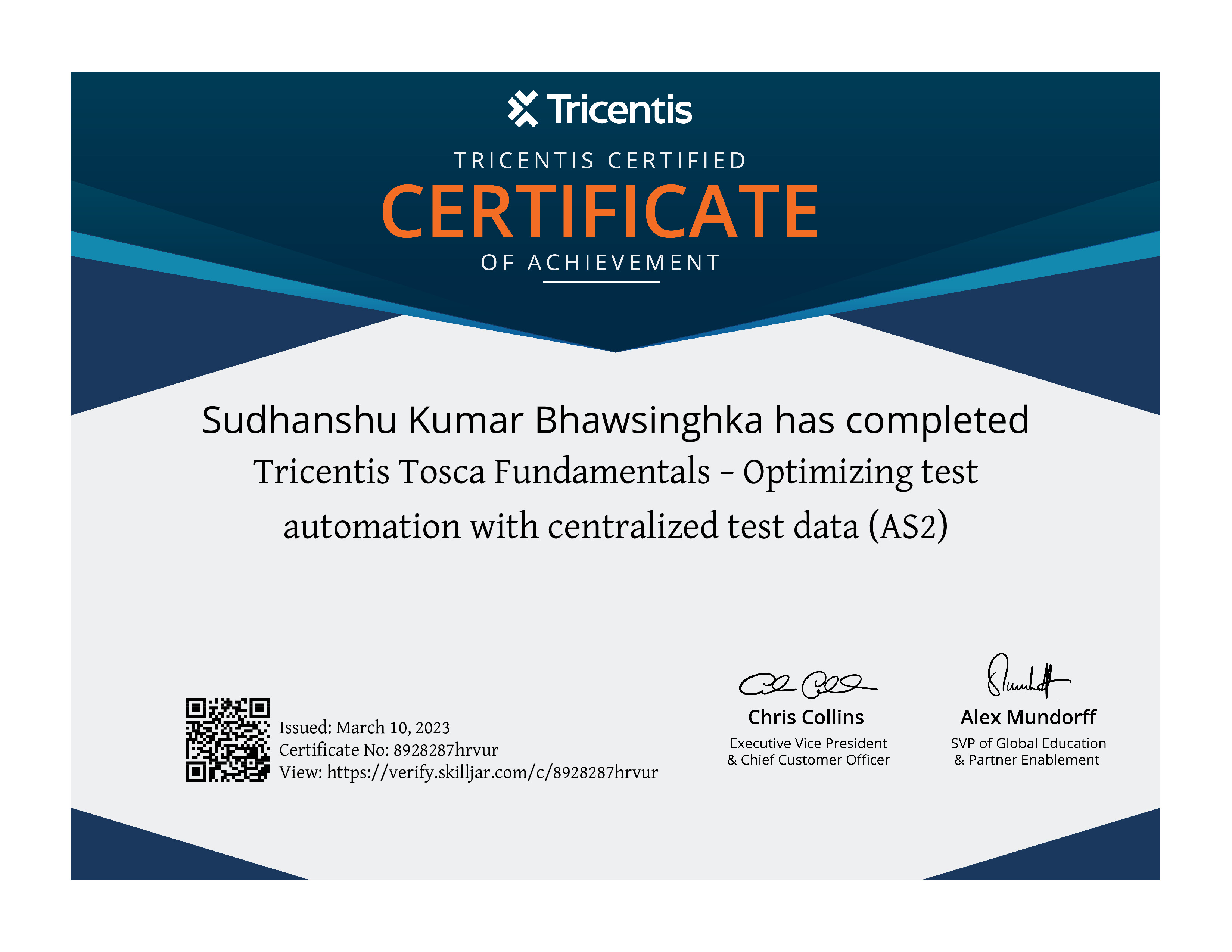 API Testing Certificate
